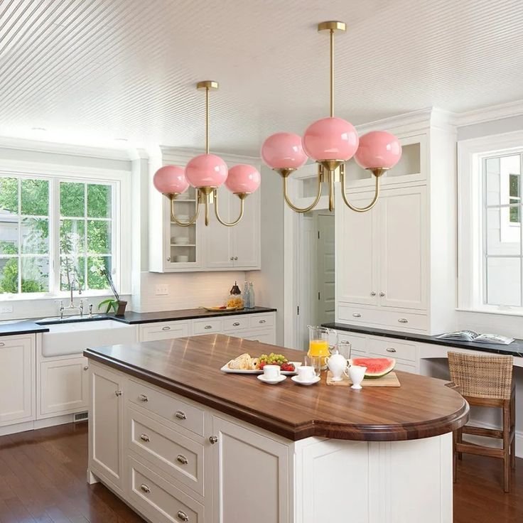 pink kitchen design ideas