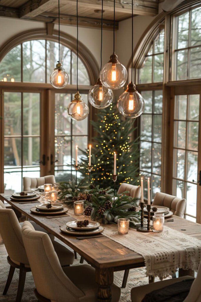 neutral christmas decor